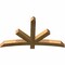 Ekena Millwork Alberta Rough Sawn Timber Gable Bracket, Western Red Cedar, 60"W x 35"H x 4"D x 4"F, 14/12 Pitch GBW060X35X0404ALB00RWR - alternate 4